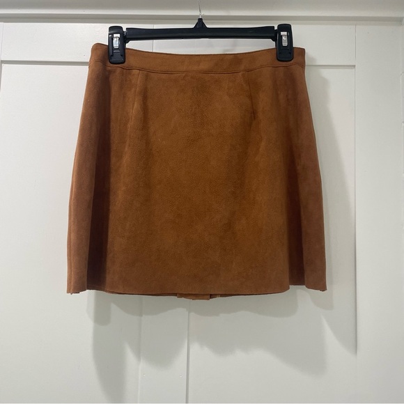 Saks Fifth Avenue Brown Mini Skirt - Picture 2 of 4